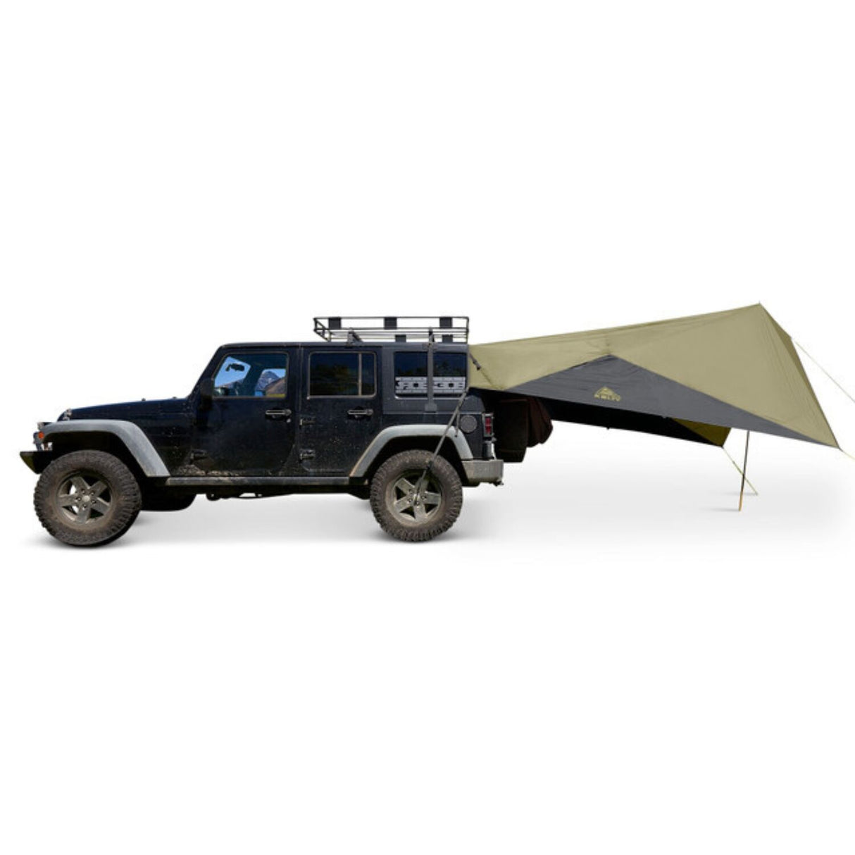 KELTY Waypoint Tarp Vehicle Awning Shelter Car Camping Shade - Elm/Dark Shadow