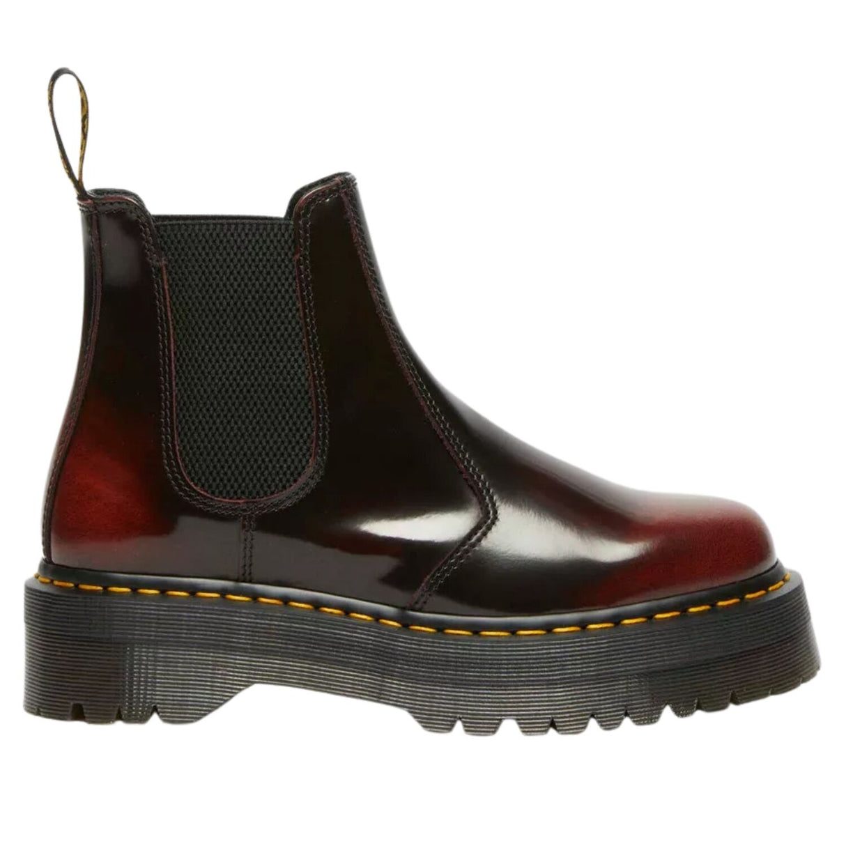 Dr. Martens 2976 Quad Chelsea Boots (Arcadia Leather/Goodyear Welt) - Cherry Red