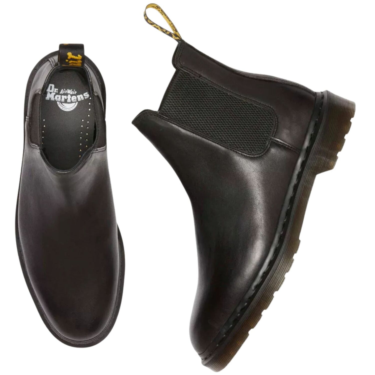 Dr. Martens Graeme Chelsea Boots (Classic Slip On Analine Leather Shoes) - Black