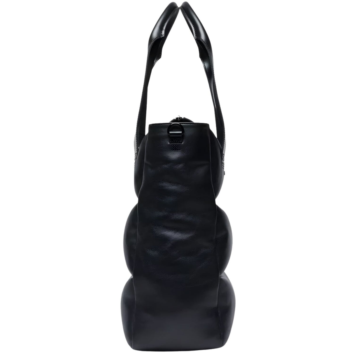 Dr. Martens Padded Leather Tote Bag - Black Sendal (Crossbody Strap & Zip Closure)