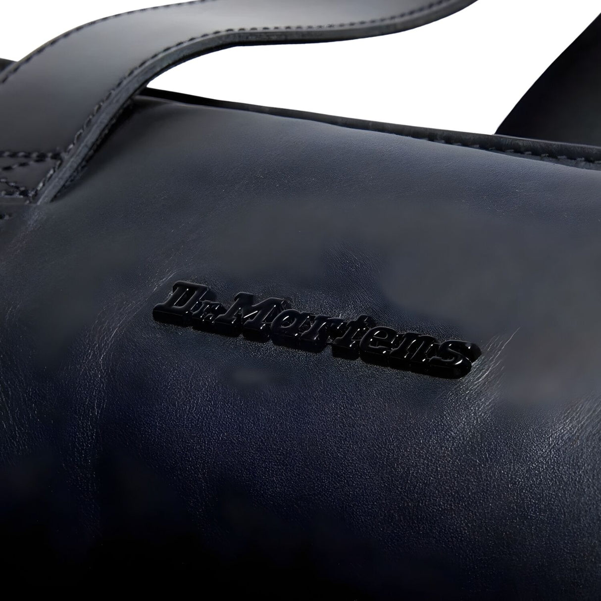 Dr. Martens Padded Leather Tote Bag - Black Sendal (Crossbody Strap & Zip Closure)