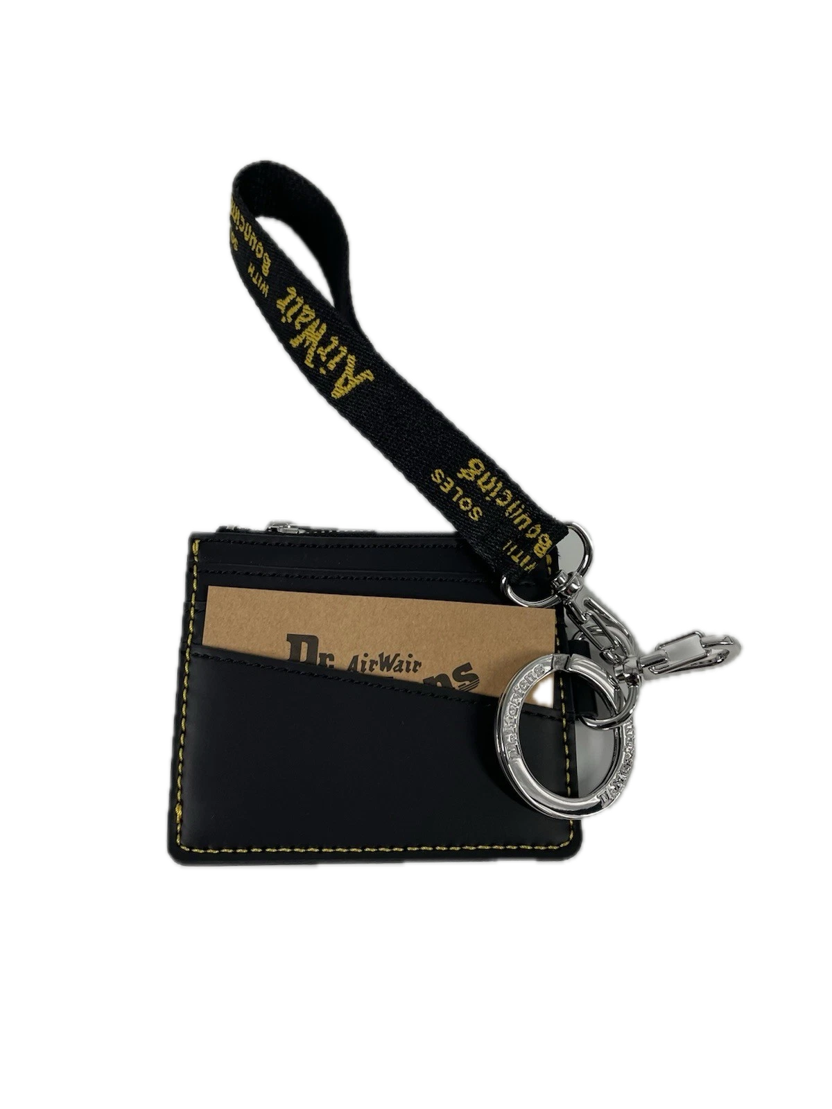 Dr. Martens Leather Card Holder Wallet in Black Kiev