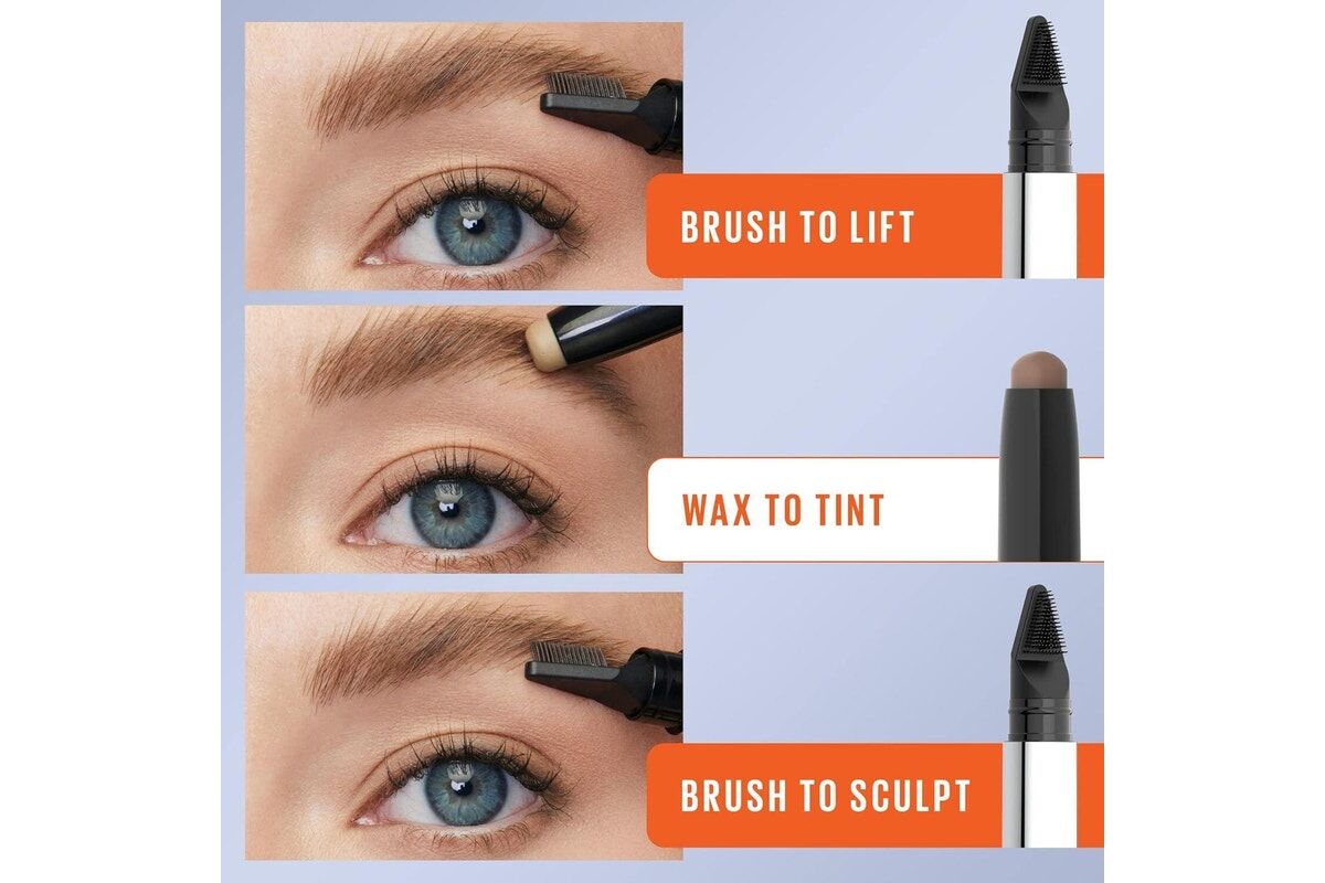 2x Maybelline Tattoo Studio Brow Lift Stick Waterproof Smudge - 255 Soft Brown