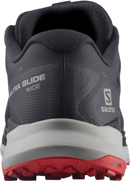 Salomon Mens Ultra Glide Wide Sneakers Shoes Runners - Black/Alloy/Goji