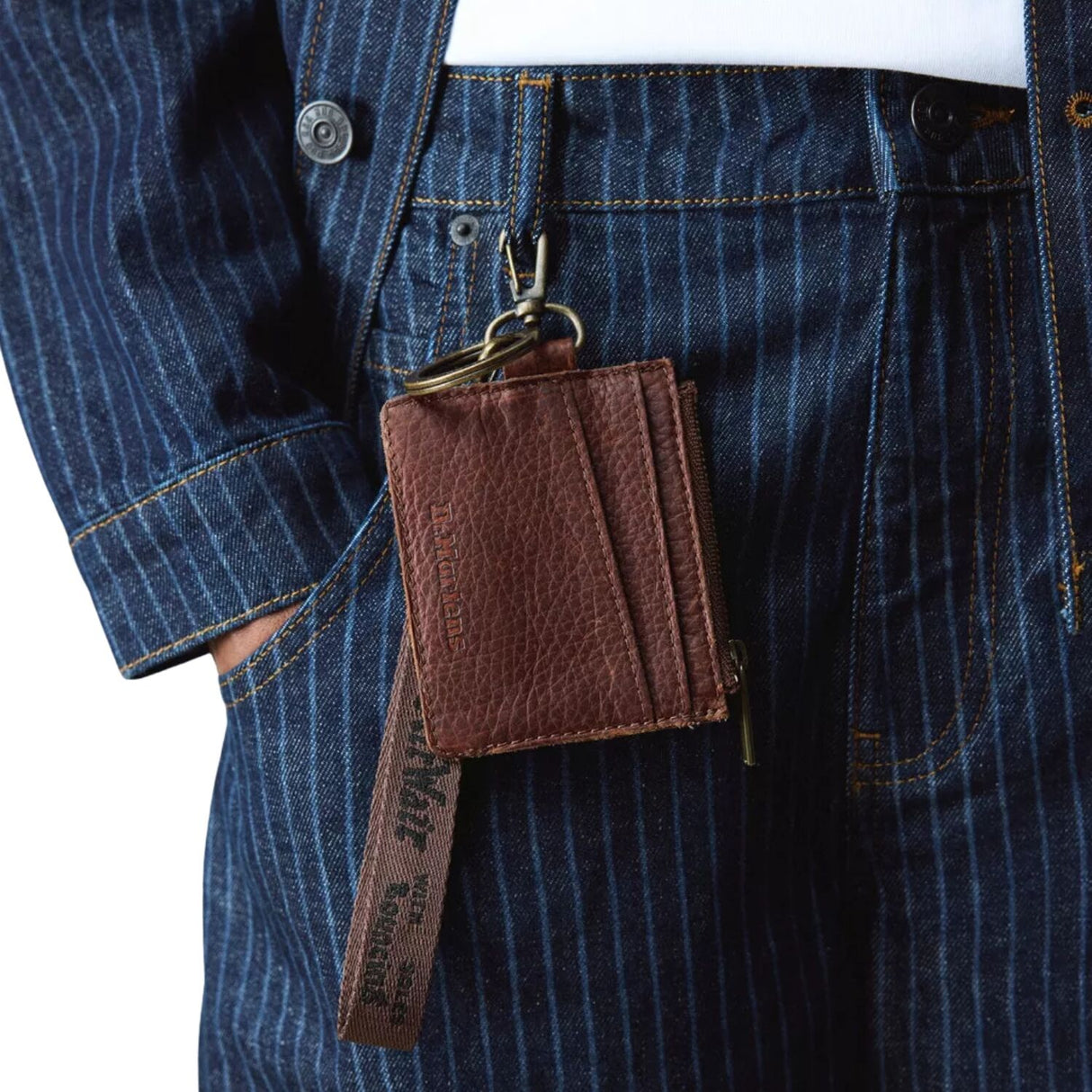 Dr. Martens Card Holder Wallet in Brown Cashew Ambassador