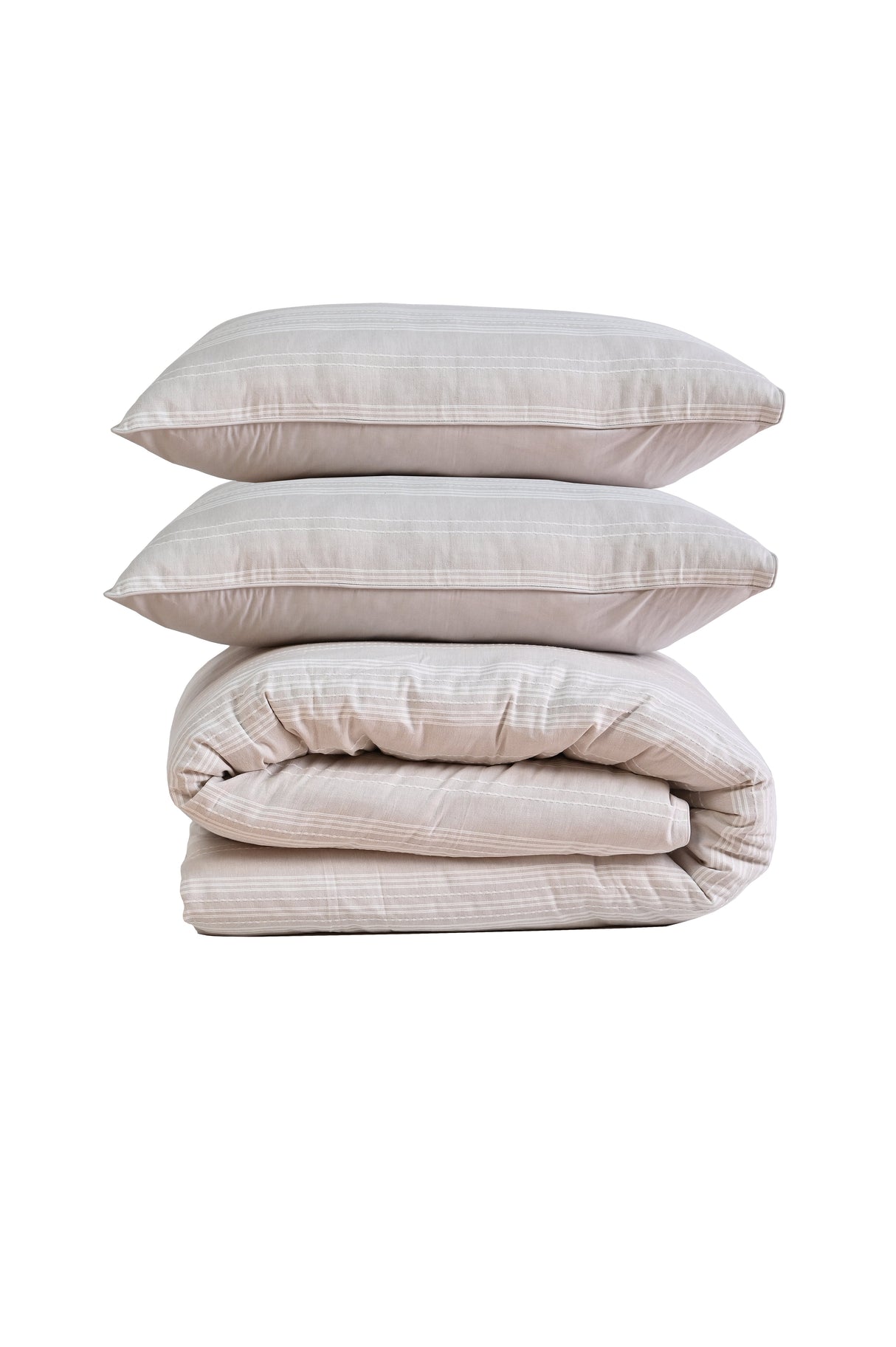 100% Cotton Yarn Dyed Duvet Quilt Cover Set w/ 2 Pillow Cases in Harlow