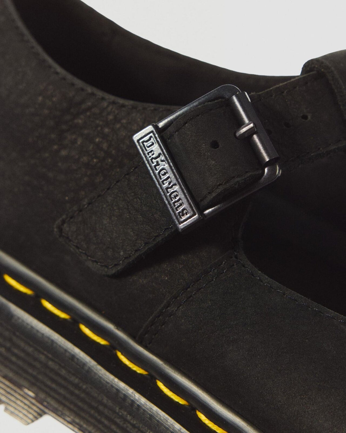 Dr. Martens Zebzag Milled Nubuck Mary Jane Sandals Shoes in Black