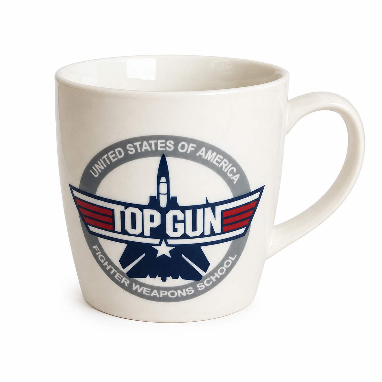 Set of 4 ET, Pacman, Gremlins & Top Gun 500ml Ceramic Coffee Mug Tea Cup with Handle (Officially Licensed)