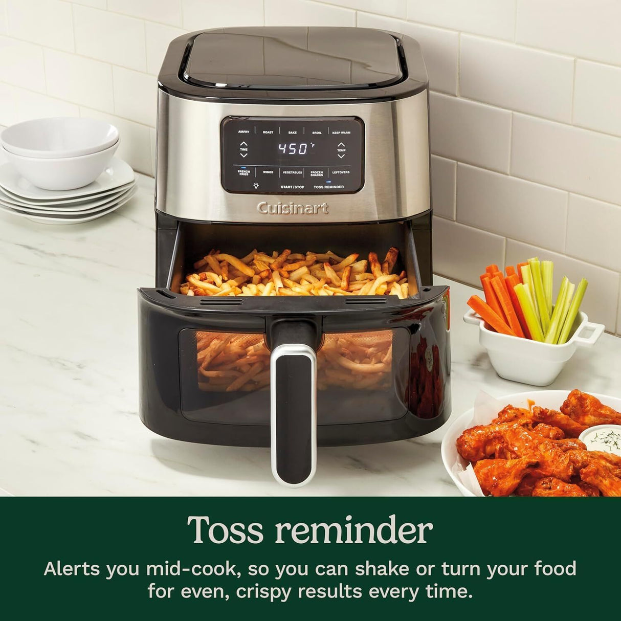 Cuisinart AirView 5.6L 1800W Air Fryer w/ Viewing Window - Silver (AIR-200A)