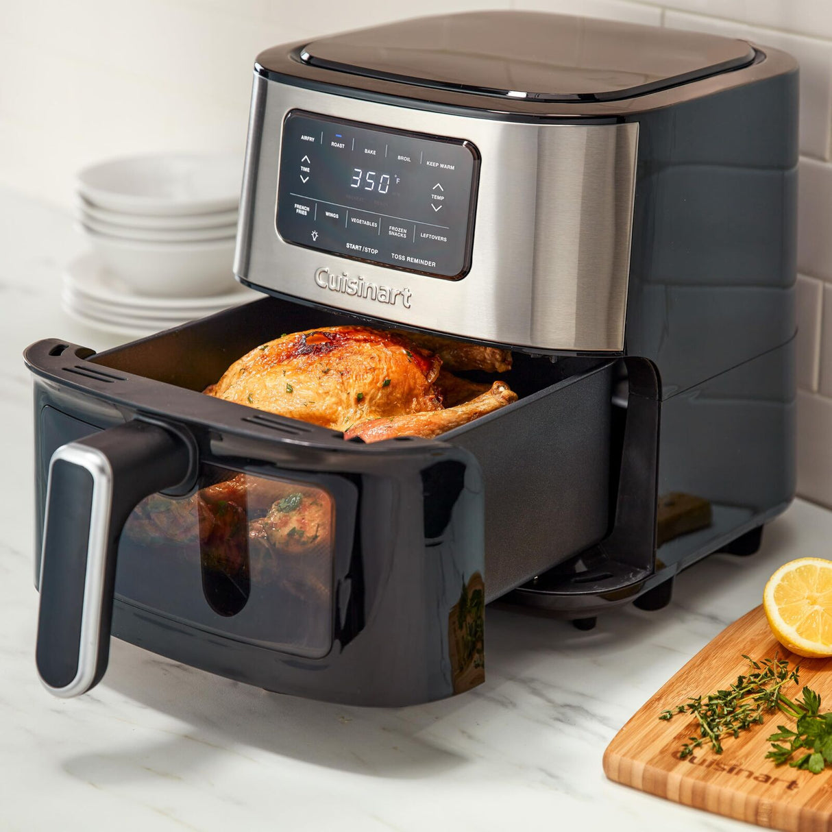 Cuisinart AirView 5.6L 1800W Air Fryer w/ Viewing Window - Silver (AIR-200A)