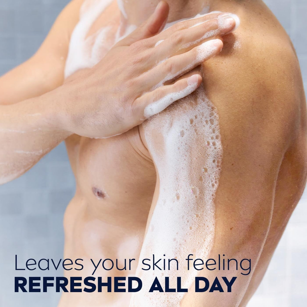 NIVEA Men Power Fresh 3-in-1 Shower Gel Body Face Hair 500ml 24H Fresh Effect