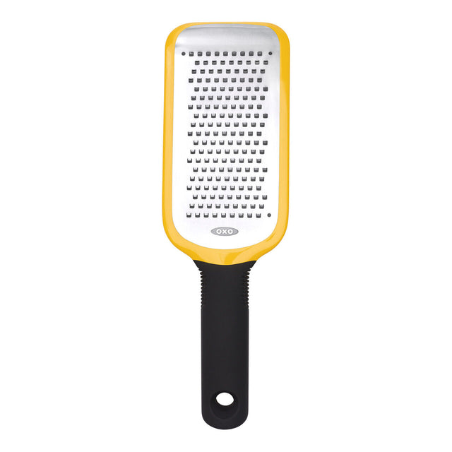OXO Good Grips Medium Grater – Etched Stainless Steel Blade Non-Slip Handle for Cheese Vegetables Citrus