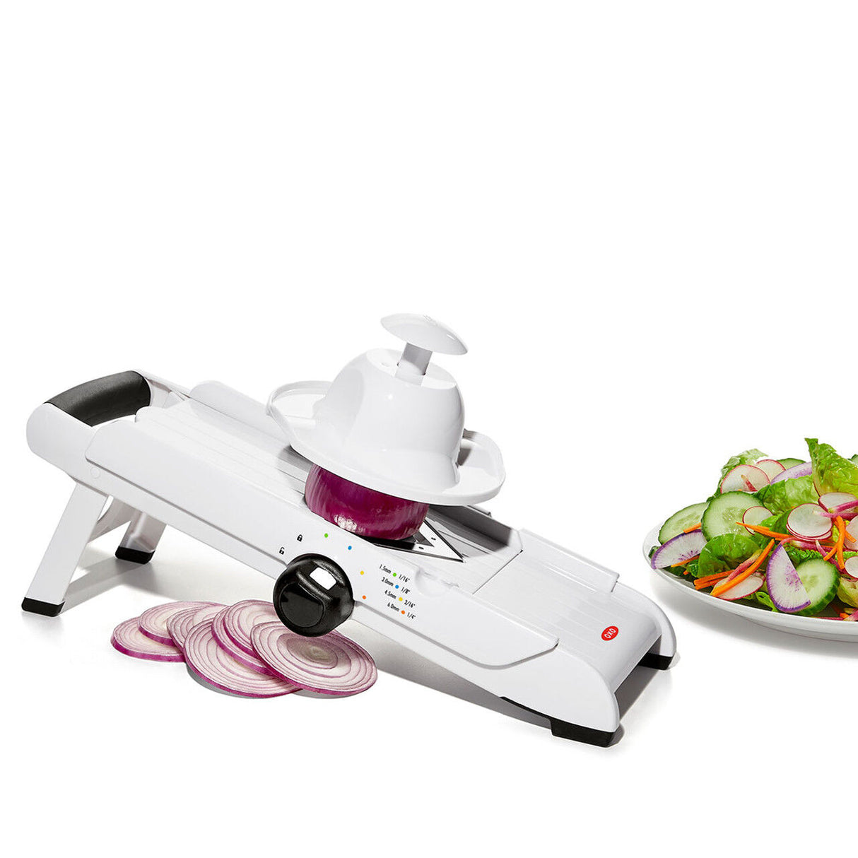 OXO Good Grips V-Blade Mandoline Slicer – Adjustable Stainless Steel Blade Vegetable Fruit Cutter with Grip