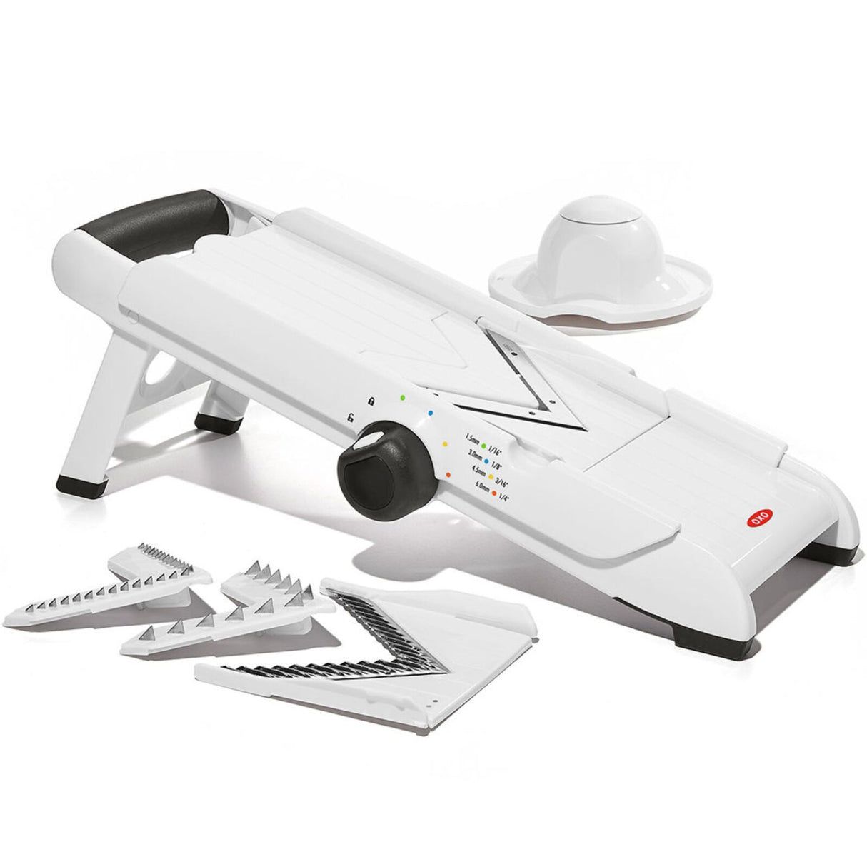 OXO Good Grips V-Blade Mandoline Slicer – Adjustable Stainless Steel Blade Vegetable Fruit Cutter with Grip