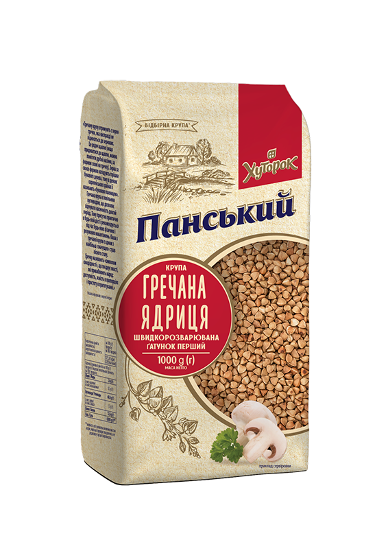 1kg Ukrainian Buckwheat Groats Roasted Kasha GMO Free Grechka 1 Pack (1000g)