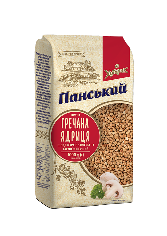 1kg Ukrainian Buckwheat Groats Roasted Kasha GMO Free Grechka 1 Pack (1000g)