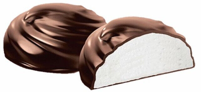 250g Zephyr Soft Marshmallow Meringue Ukrainian Sweets - Chocolate (1 Box of 5 Zefir) - Product of Ukraine