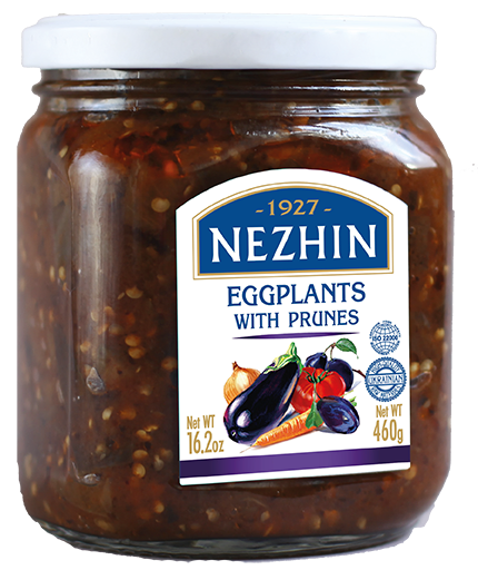 460g Ukrainian Roasted Eggplant Spread with Prunes Baklazhany z Chornoslyvom