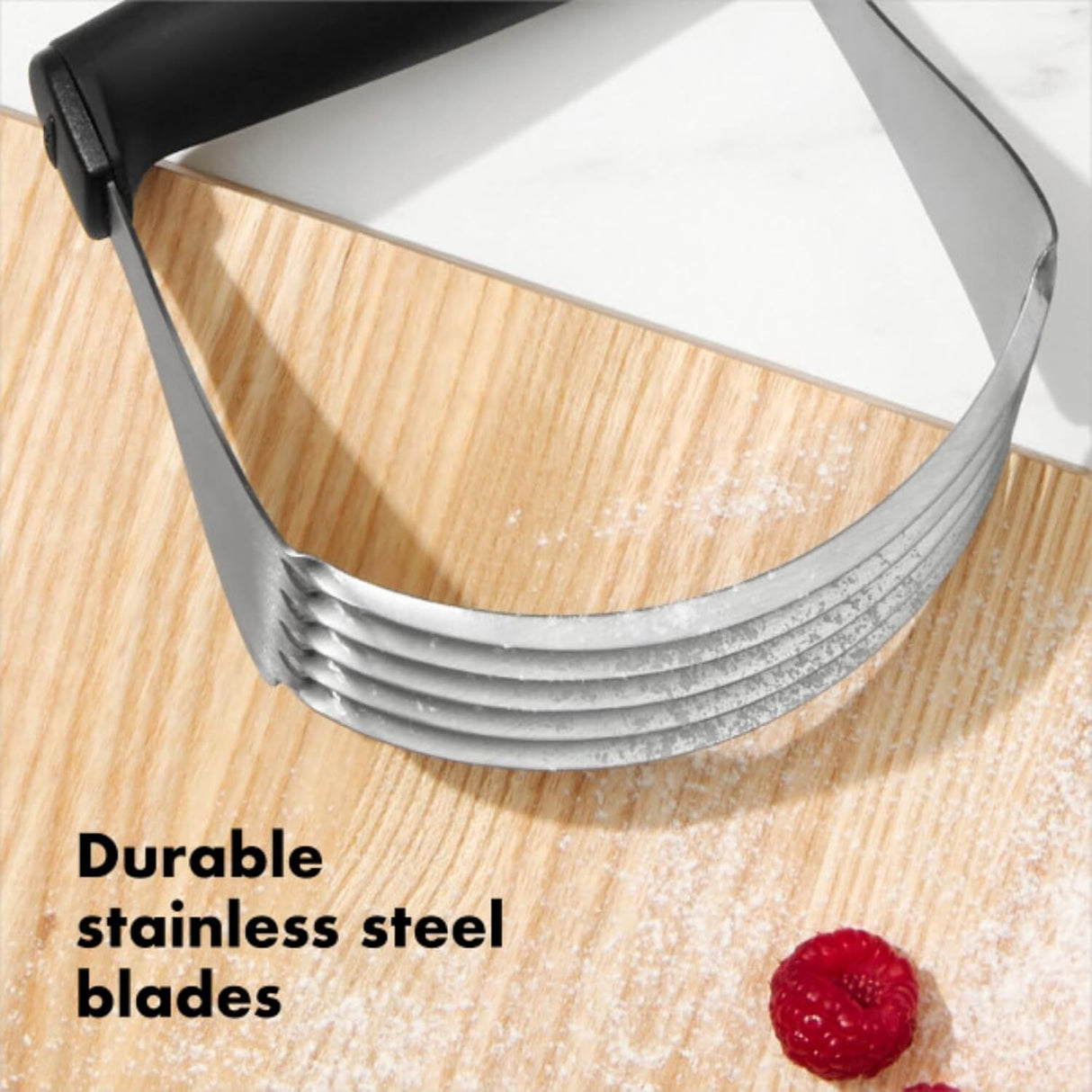 OXO Good Grips Dough Blender & Cutter | Stainless Steel Blades, Non-Slip Handle, Dishwasher Safe