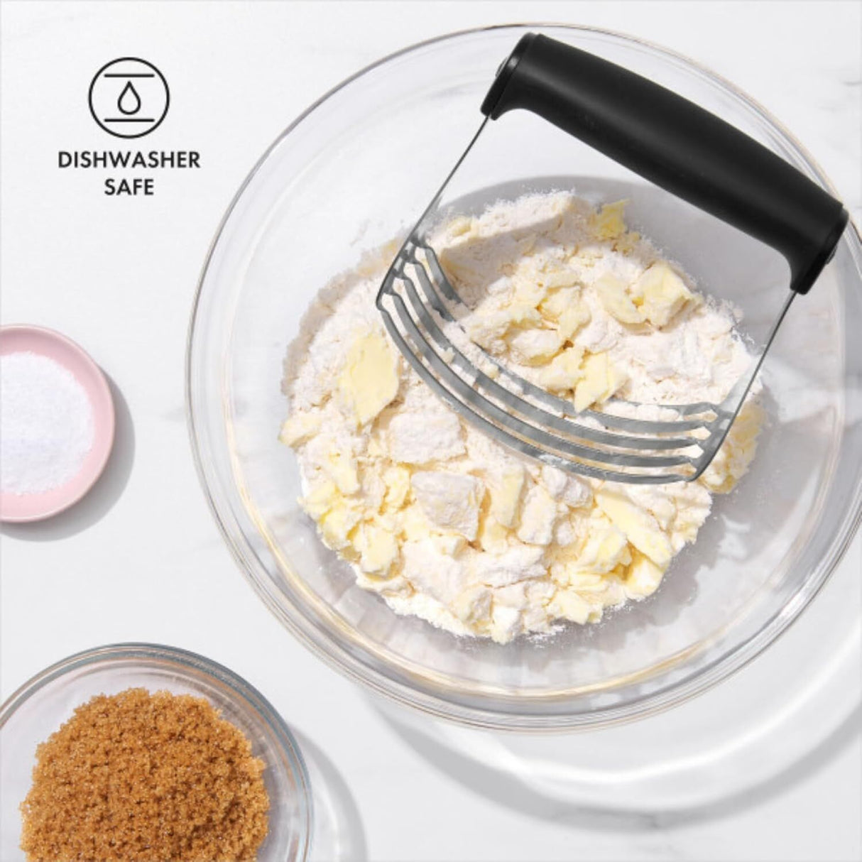 OXO Good Grips Dough Blender & Cutter | Stainless Steel Blades, Non-Slip Handle, Dishwasher Safe