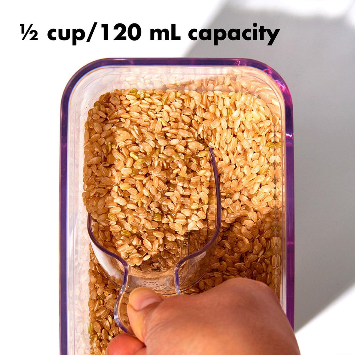 OXO Good Grips POP Accessories 4-Piece Baking Set – Brown Sugar Saver, Leveler, Scoop & Labels