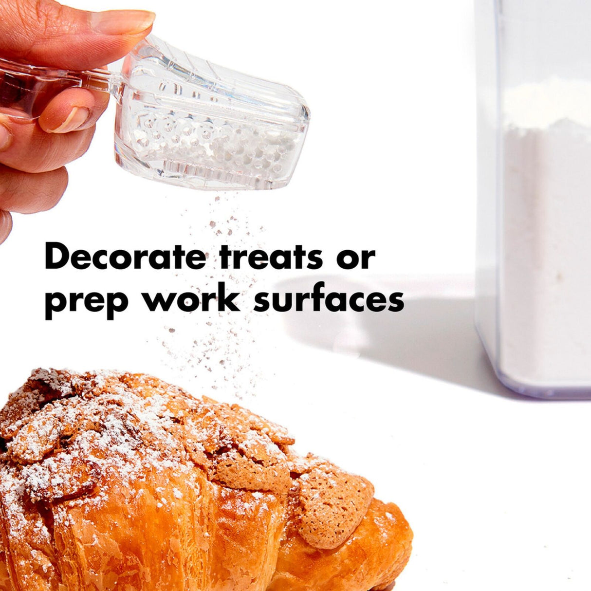 OXO Good Grips POP Accessories 4-Piece Baking Set – Brown Sugar Saver, Leveler, Scoop & Labels