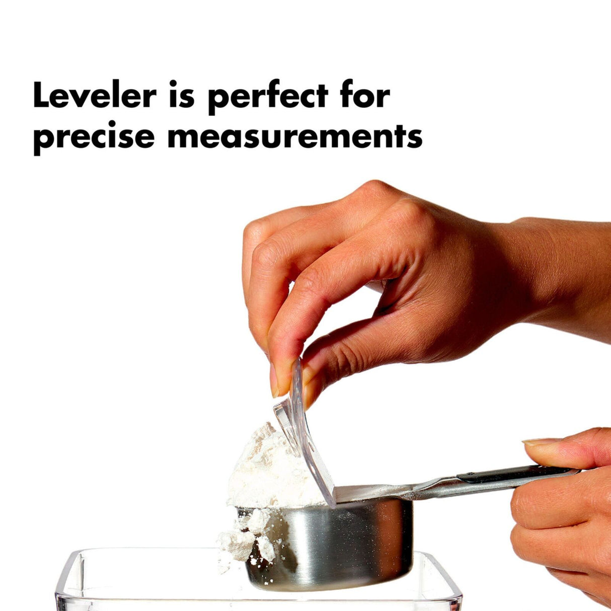 OXO Good Grips POP Accessories 4-Piece Baking Set – Brown Sugar Saver, Leveler, Scoop & Labels