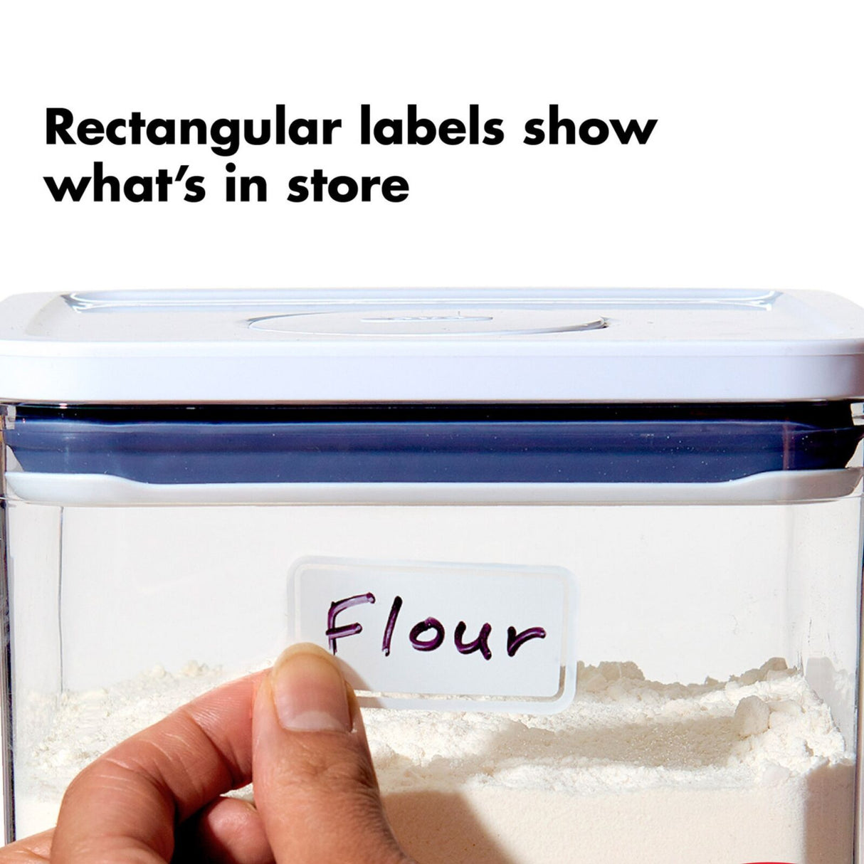 OXO Good Grips POP Accessories 3-Piece Starter Set – Labels, Scoop & Date Dial for Airtight Storage Organization