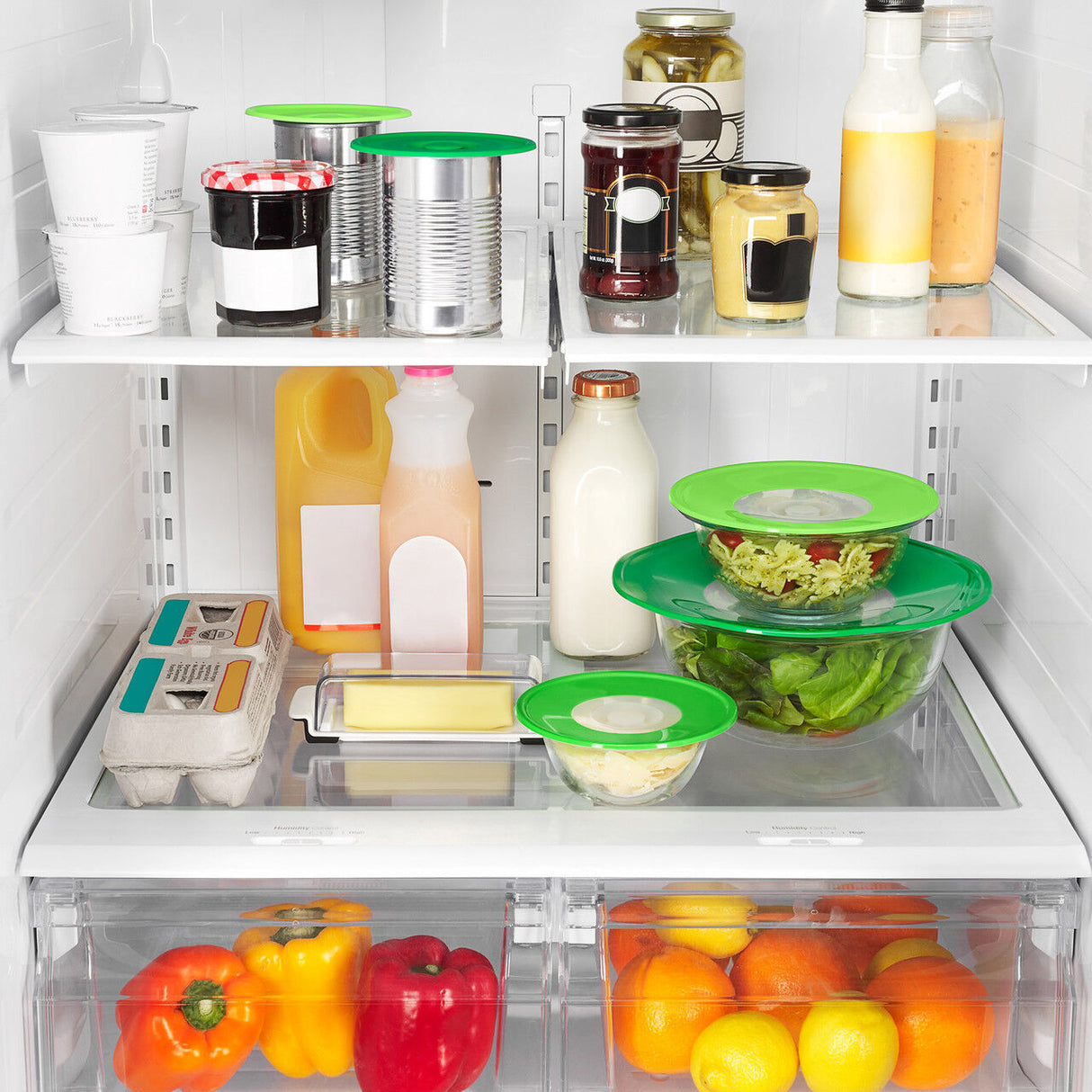 OXO Good Grips Large Reusable Silicone Lid – Airtight, Heat-Resistant Cover for Bowls, Pots & Microwaves