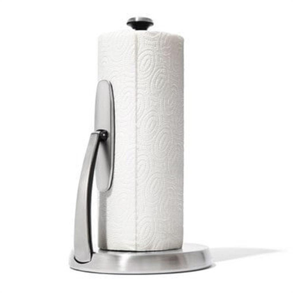 OXO Good Grips SimplyTear Paper Towel Holder, Stainless Steel