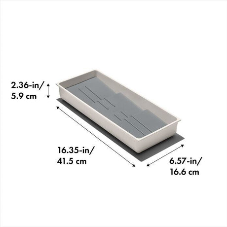 OXO GG Compact Spice Drawer Organiser Tiered Non-Slip Rack Kitchen Storage