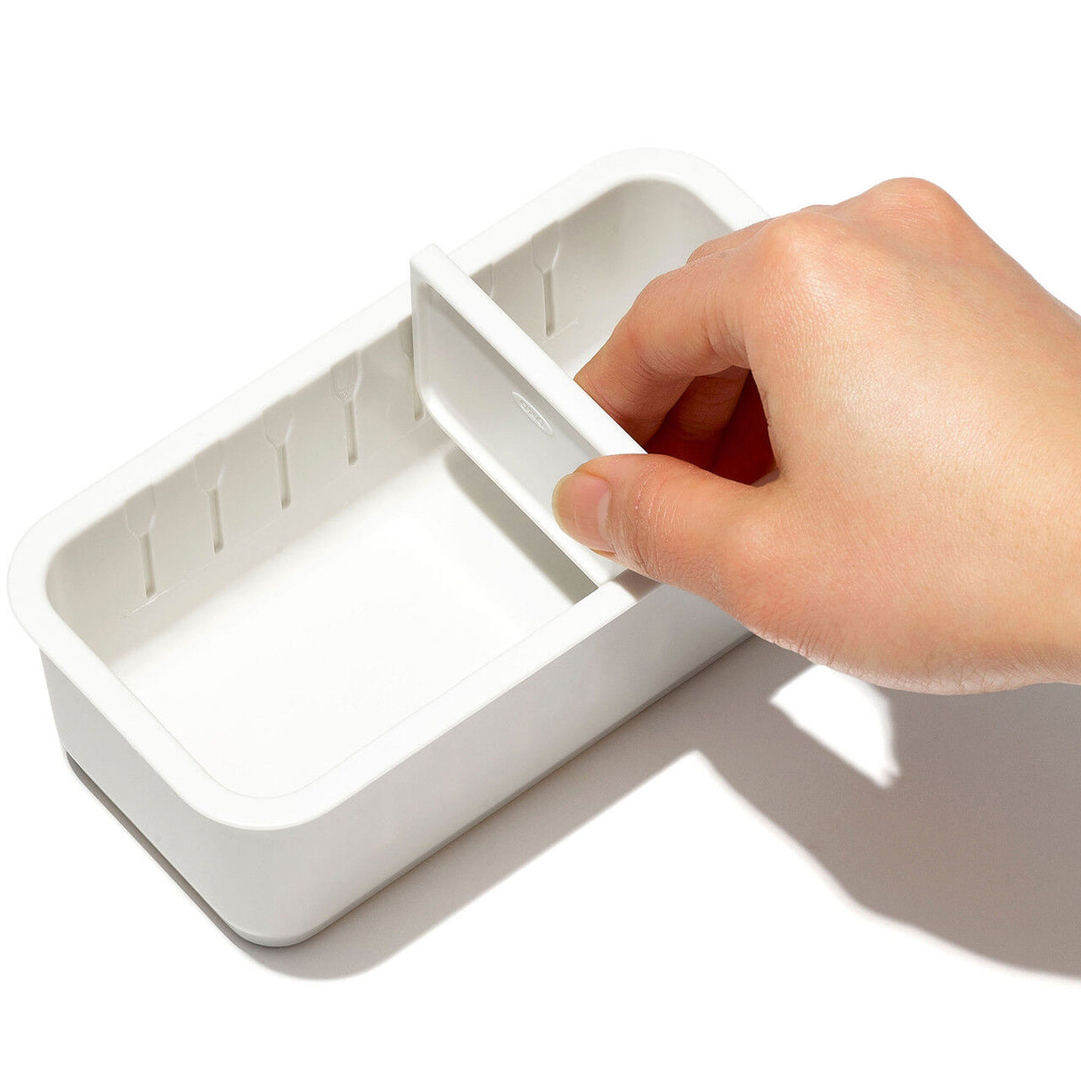 OXO 2PC Adjustable Drawer Bin Set – Expandable Storage Organizer Divider Kitchen Home