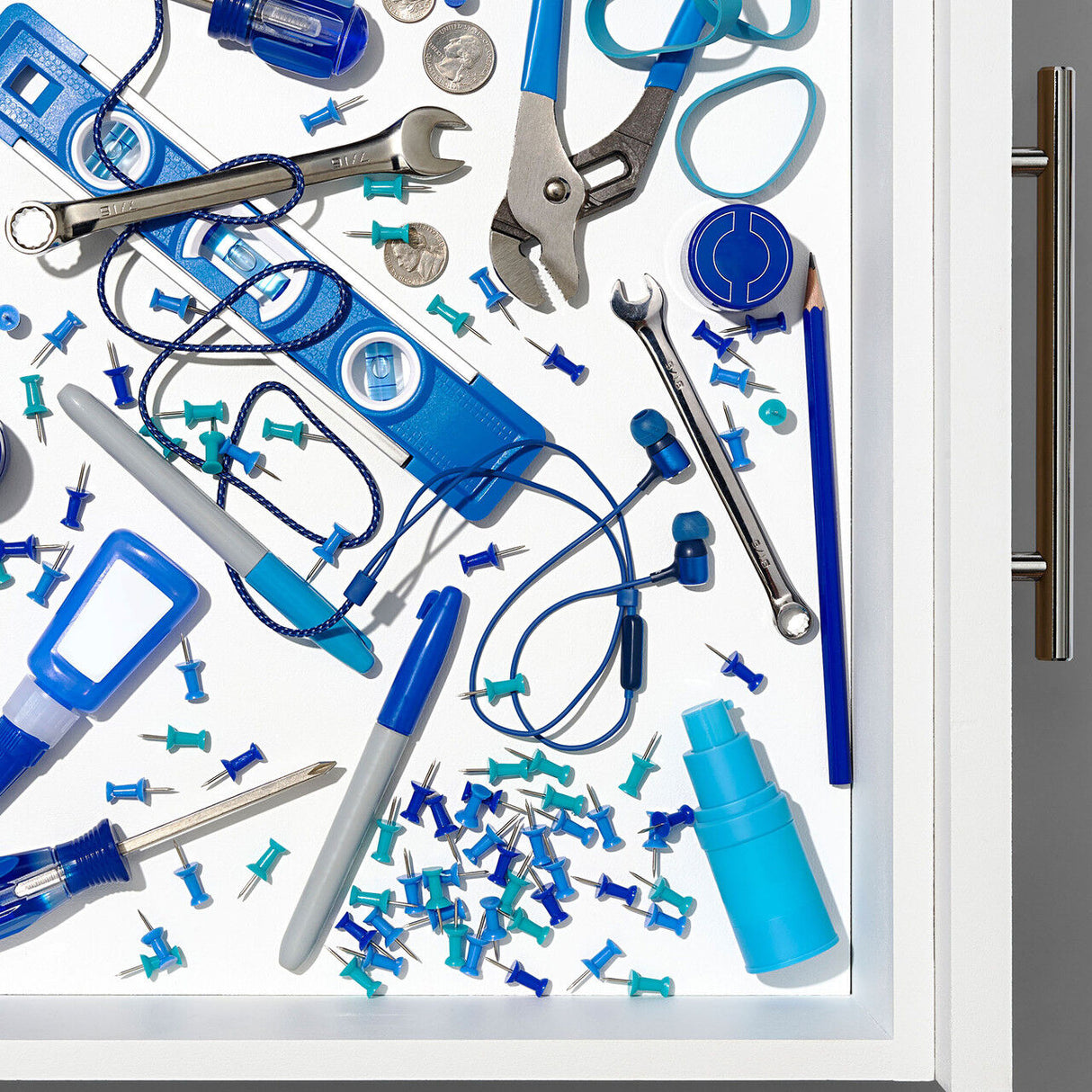 OXO 2PC Adjustable Drawer Bin Set – Expandable Storage Organizer Divider Kitchen Home