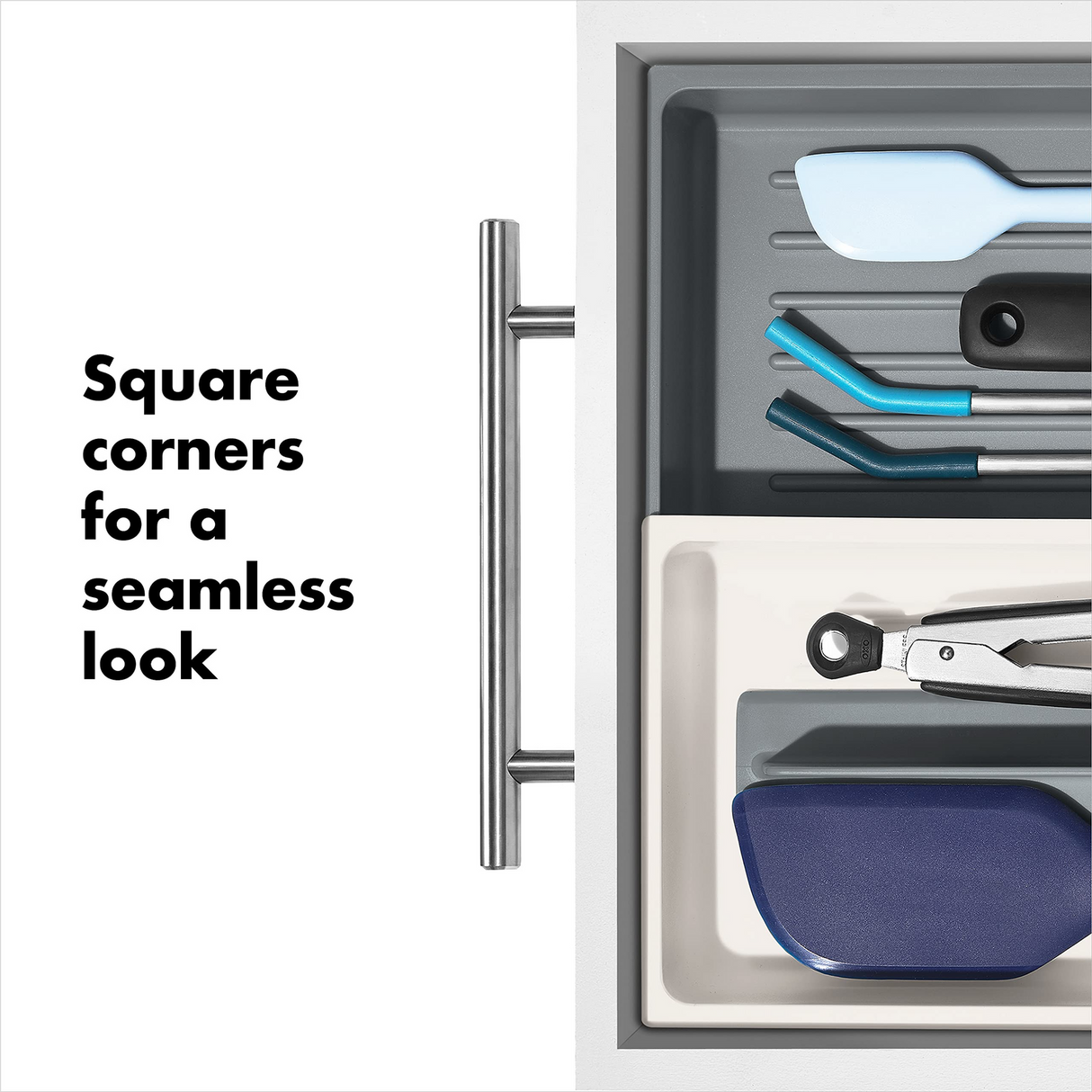 OXO GG Expandable Long Tool Drawer Organiser Adjustable Divider Non-Slip Kitchen Tray