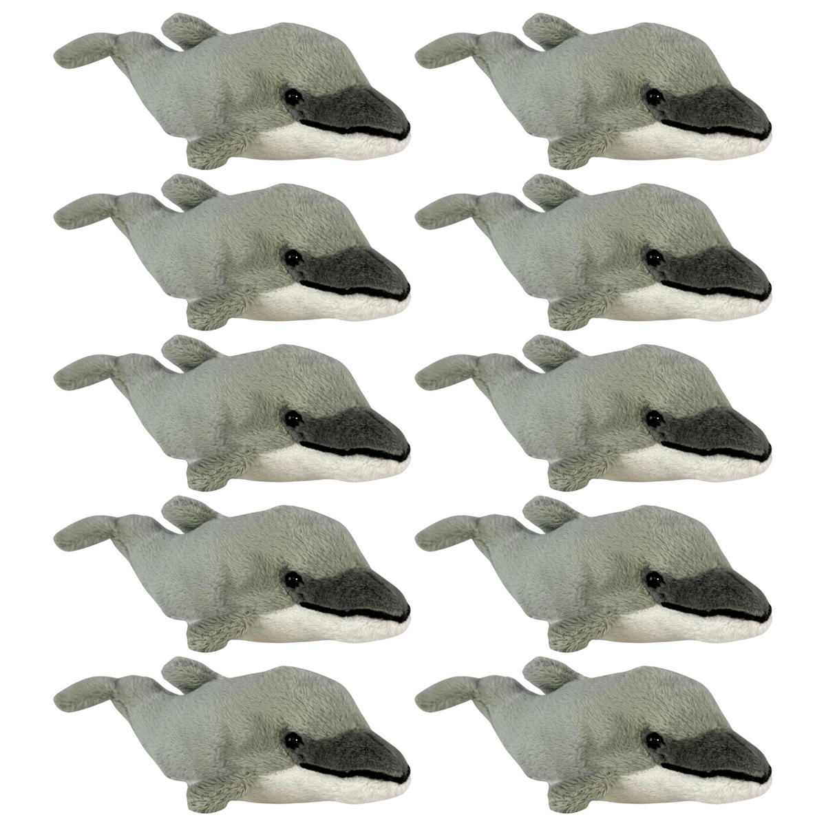10x Bocchetta 15cm Mini Dolphin Plush Toy Bulk Pack (Stuffed Animal Sea Life Keyring Gift)