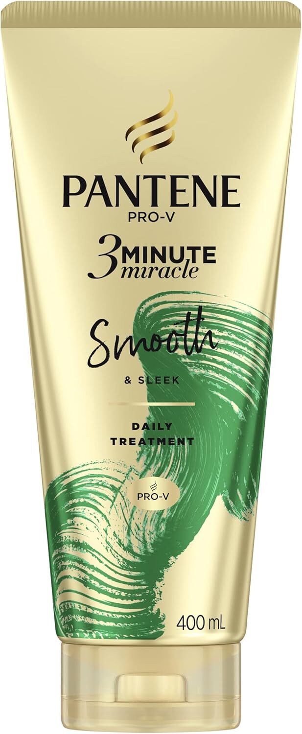 Pantene 400ml 3 Minute Miracle Smooth & Sleek Deep Conditioning Treatment (Frizzy Hair)