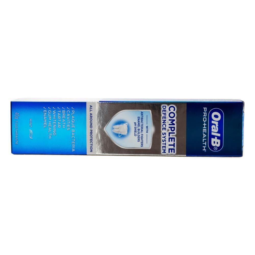 Oral-B 40g Mint Fluoride Toothpaste - Complete Defence System (Travel Size)