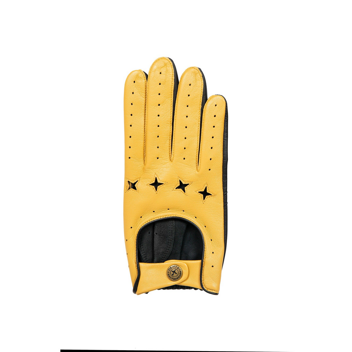 Dents Mens The Suited Racer Touch Screen Genuine Leather Driving Gloves - Cork/Black