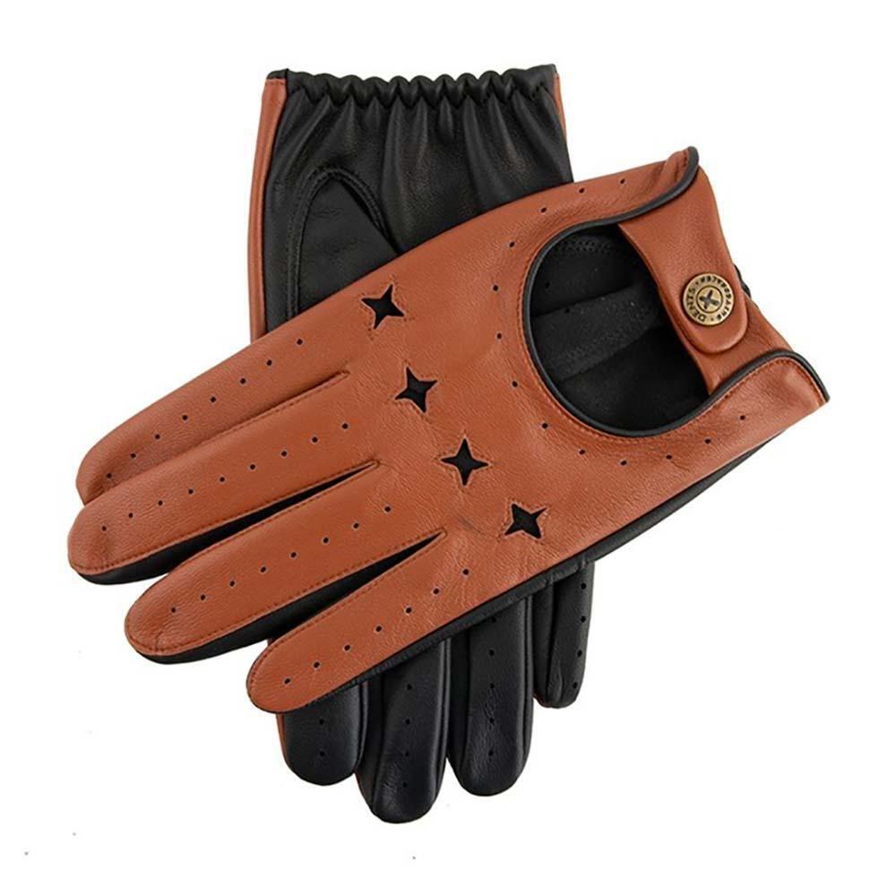 Dents The Suited Racer x Dents Touchscreen Leather Driving Gloves Limited Ed - Tan/Black