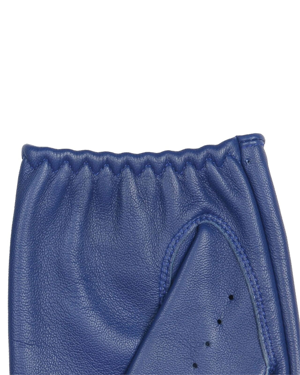 Dents Snetterton Mens Fingerless Leather Driving Gloves in Royal Blue