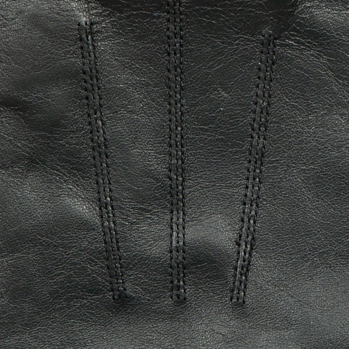 Dents Mens Sandhurst Three-Point Leather Unlined Officers Gloves in Black