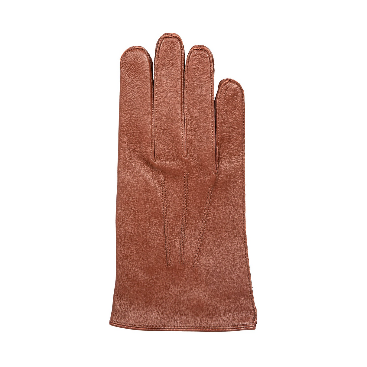 Dents Mens Sandhurst Three-Point Leather Unlined Officers Gloves in English Tan