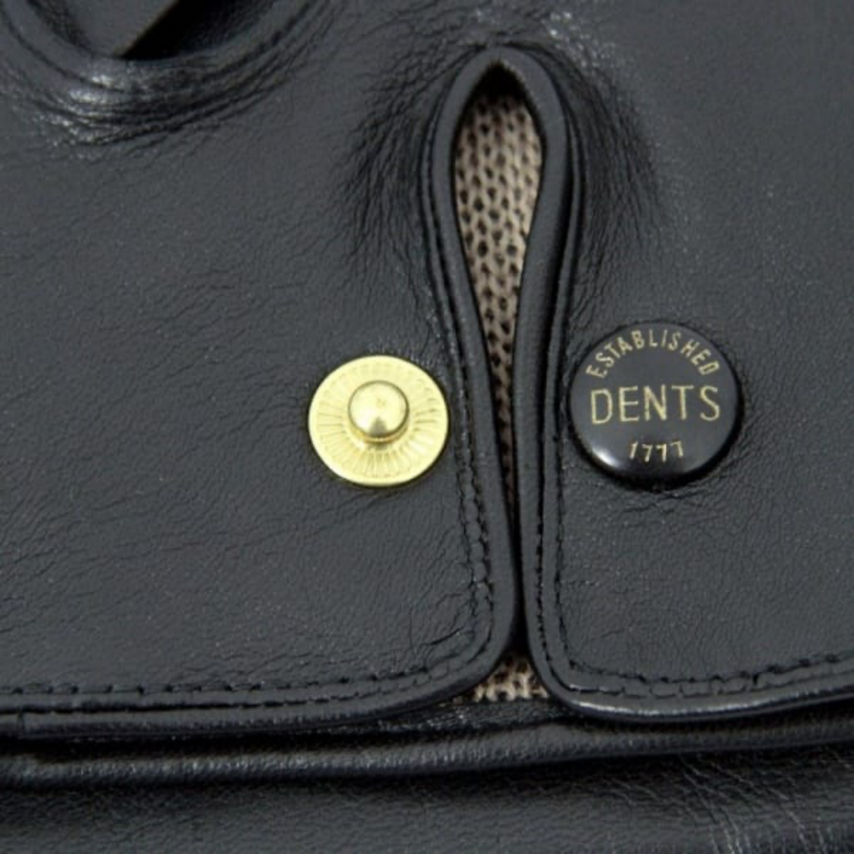 Dents Officers Mens Classic Leather Gloves w 100% Wool Lining Winter Warm - English Tan