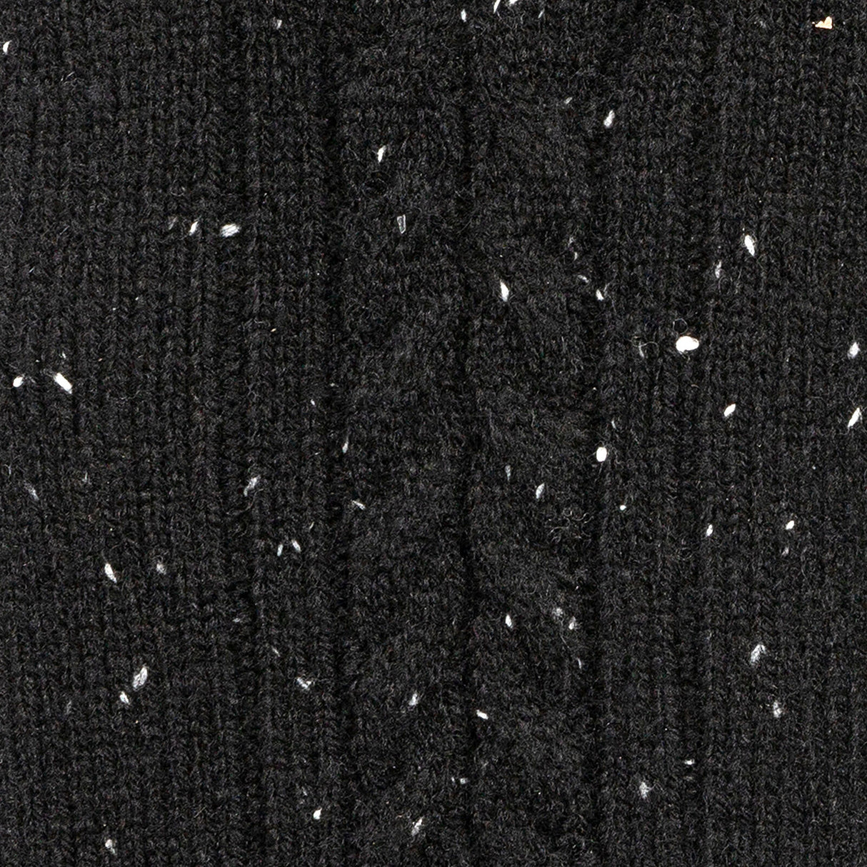 Dents Men’s Touchscreen Cable Knit Gloves with Marl Yarn - Black