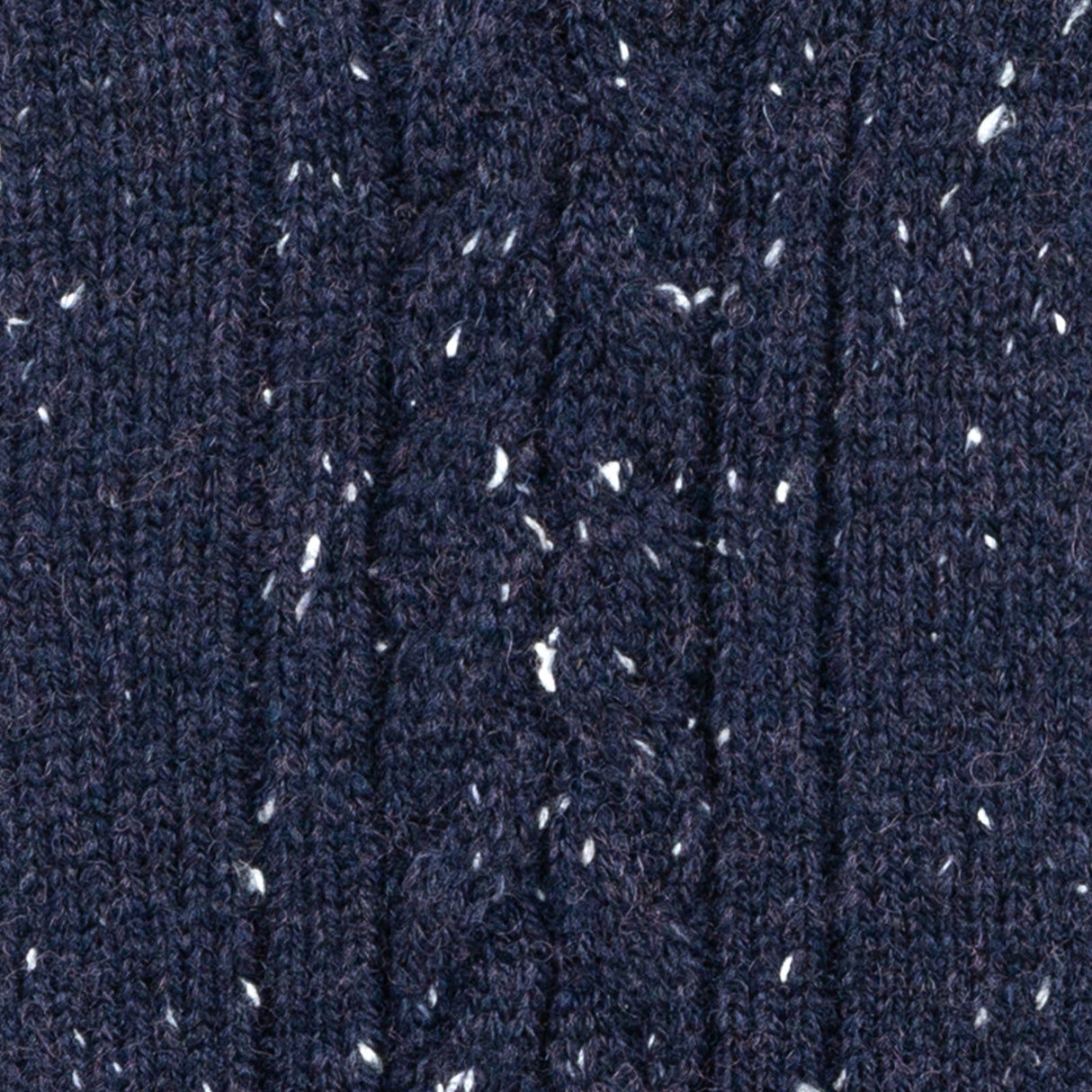 Dents Men’s Touchscreen Cable Knit Gloves with Marl Yarn - Navy