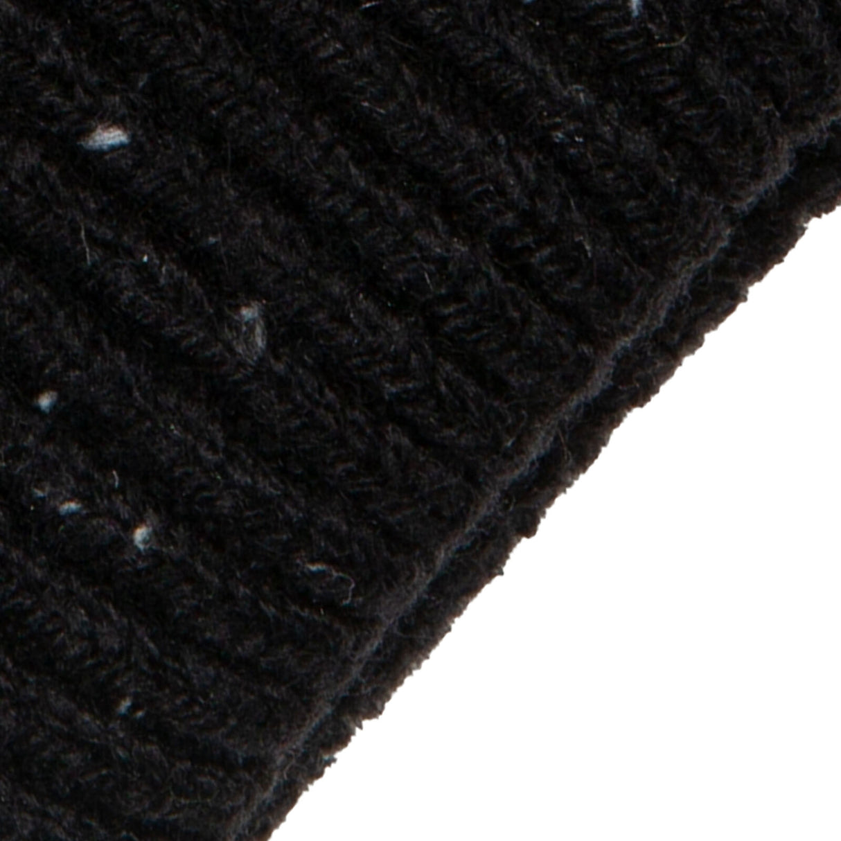 Dents Mens Fingerless Wool Blend Knitted Gloves w/ Marl Yarn in Black