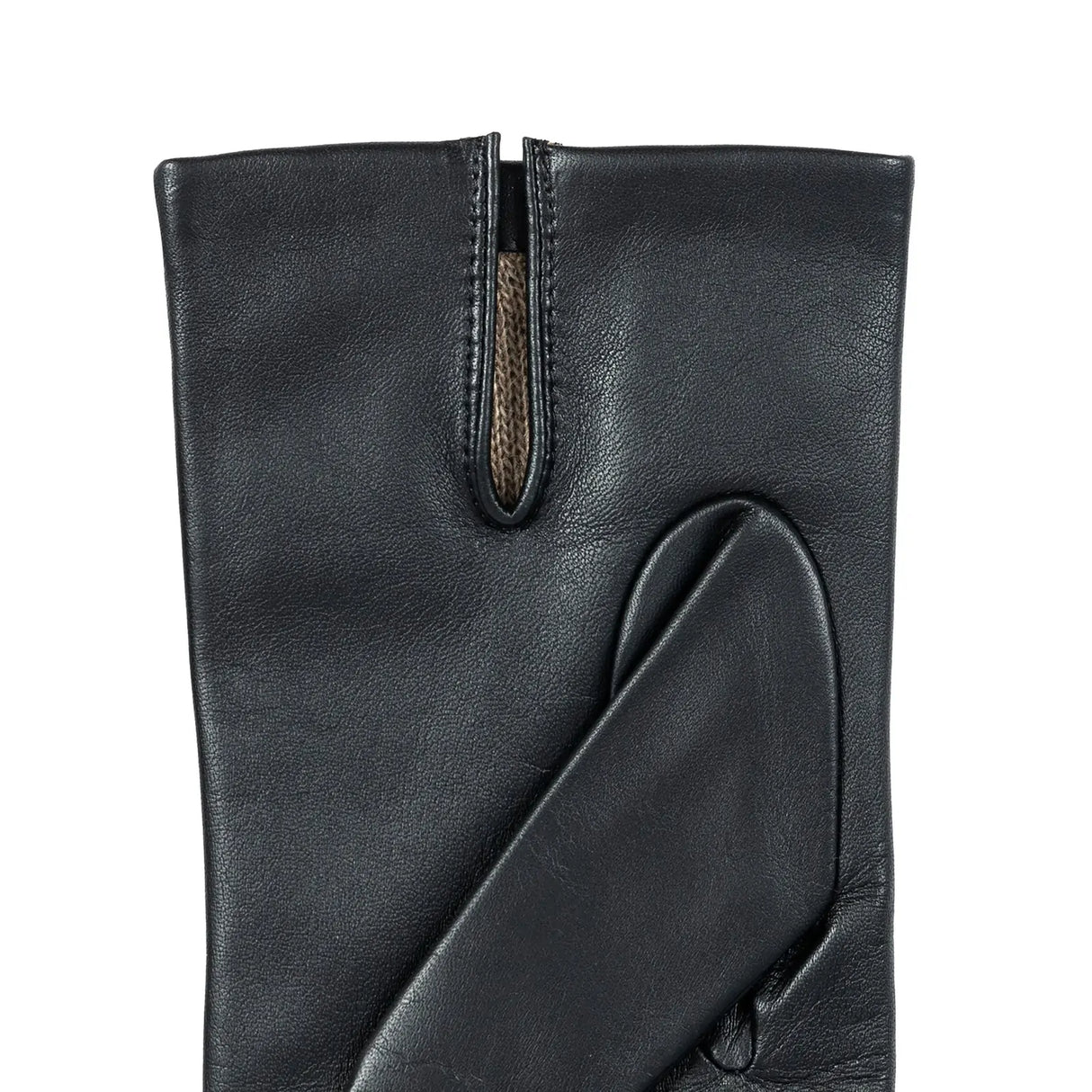 Dents Mens Classic Leather Gloves With 3-Point Stitch and 100% Cashmere Lining - Black