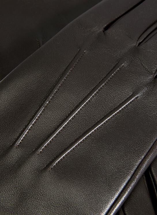 Dents Mens Classic Leather Gloves With 3-Point Stitch and 100% Cashmere Lining - Brown