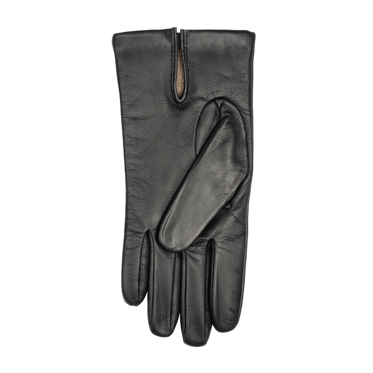 Dents Mens Touchscreen Three-Point Cashmere-Lined Leather Gloves in Black