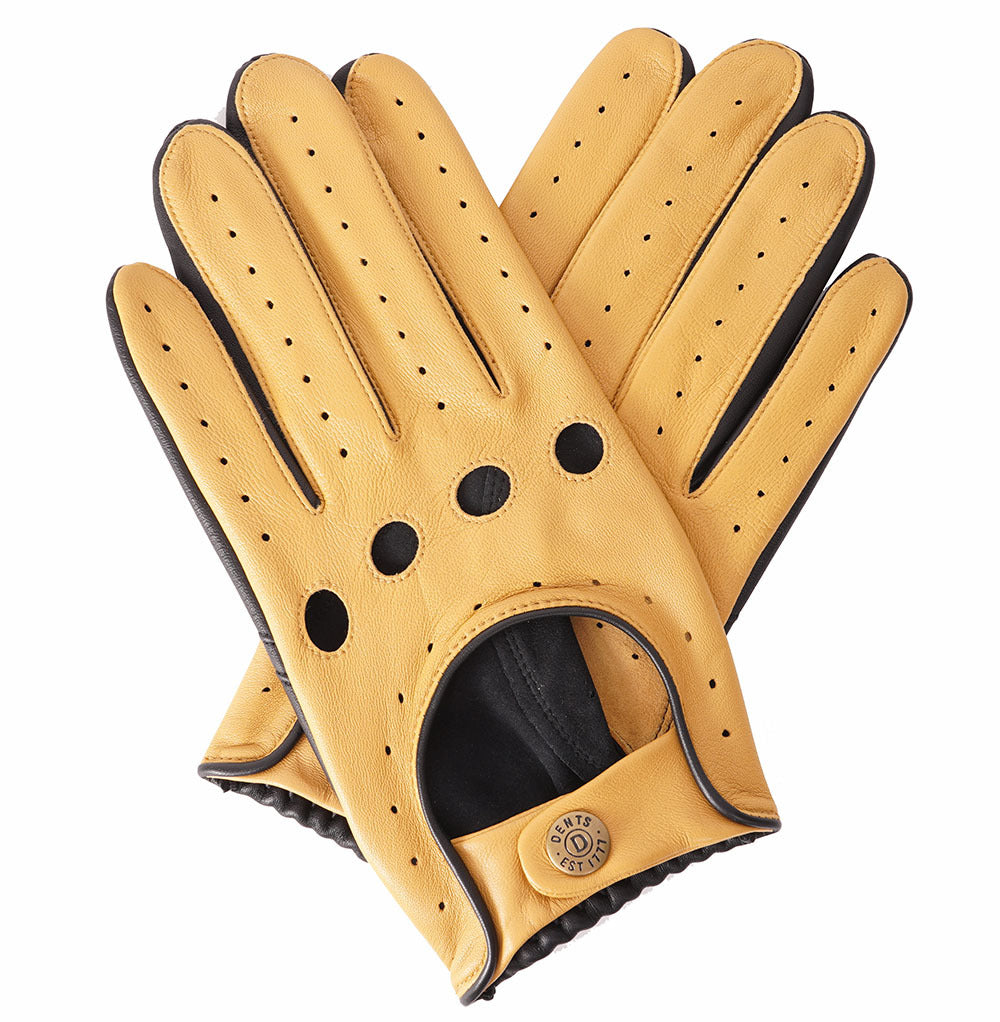 Dents Mens Silverstone Touchscreen Driving Gloves - Cork/Black